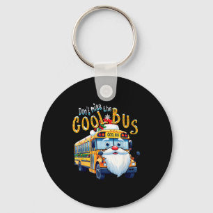 Schoolbuschauffeur Kerstmis Mis de Coole Bus Niet Sleutelhanger