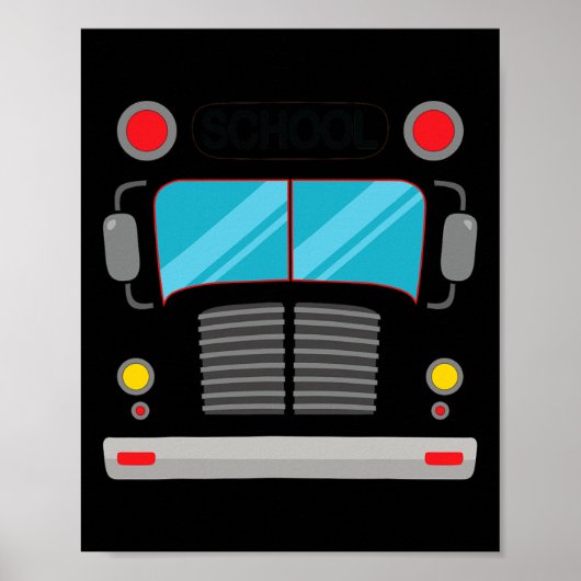 Schoolbuschauffeur kostuum Halloween Fun Volwassen Poster (Voorkant)
