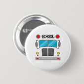 Schoolbuschauffeur kostuum Halloween Fun Volwassen Ronde Button 5,7 Cm (Voorkant /achterkant)