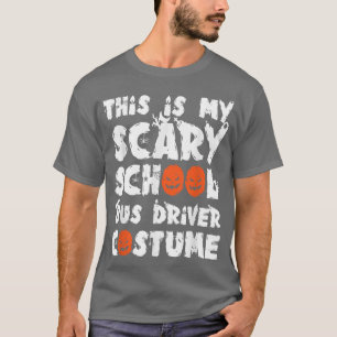 Schoolbuschauffeur Lazy Halloween Costume Funny Pu T-shirt