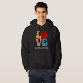 Schoolbuschauffeur Liefde Appel Groovy Schattig Te Hoodie (Voorkant volledig)