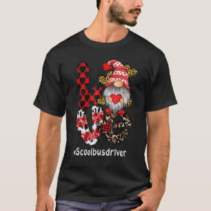 Schoolbuschauffeur liefde Kabouter hart Valentijns T-shirt