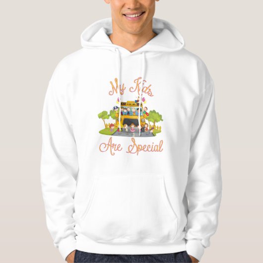 Schoolbuschauffeur Mijn kinderen zijn speciaal Hoodie (Voorkant)