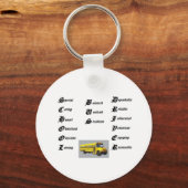 Schoolbuschauffeur, miniatuurCAI0UE1U Sleutelhanger (Voorkant)