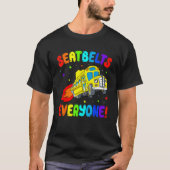 Schoolbuschauffeur naar school t-shirt (Voorkant)