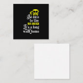 schoolbuschauffeur notitiekaartje (Voorkant / Achterkant)