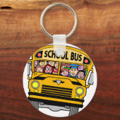 "Schoolbuschauffeur" Sleutelhanger (Achterkant)