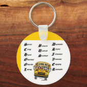 Schoolbuschauffeur Sleutelhanger (Voorkant)