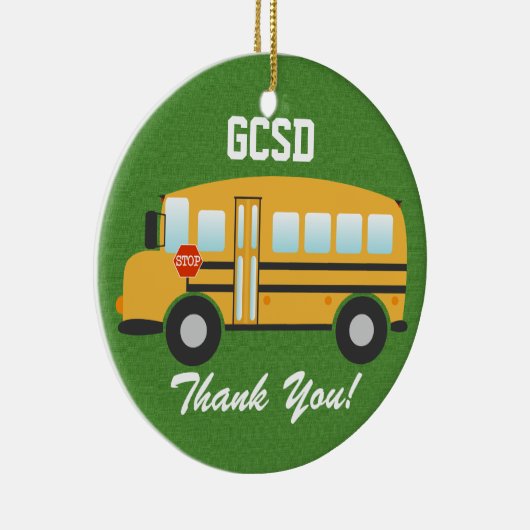 Schoolbuschauffeur - SRF Keramisch Ornament (Rechts)