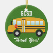 Schoolbuschauffeur - SRF Keramisch Ornament (Voorkant)