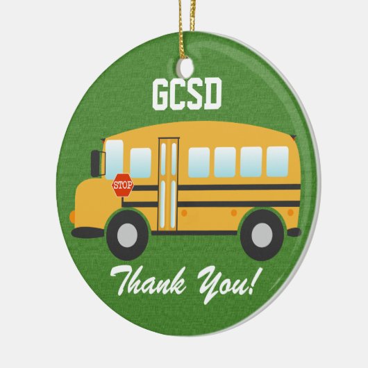 Schoolbuschauffeur - SRF Keramisch Ornament (Links)