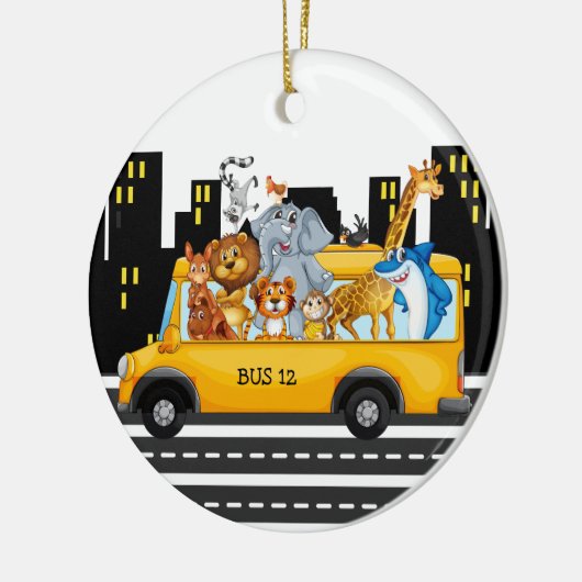 Schoolbuschauffeur - SRF Keramisch Ornament (Links)