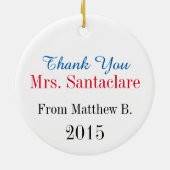 Schoolbuschauffeur - SRF Keramisch Ornament (Achterkant)