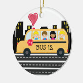 Schoolbuschauffeur - SRF Keramisch Ornament (Links)