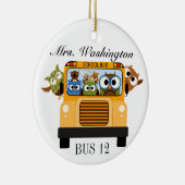 Schoolbuschauffeur - SRF Keramisch Ornament (Rechts)