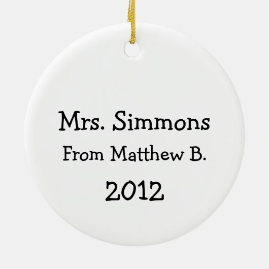 Schoolbuschauffeur - SRF Keramisch Ornament (Achterkant)