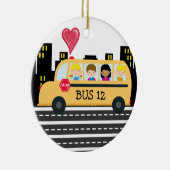 Schoolbuschauffeur - SRF Keramisch Ornament (Rechts)