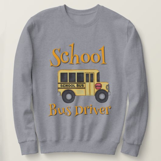 Schoolbuschauffeur Sweatshirt (Design voorkant)