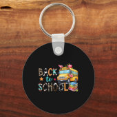 Schoolbuschauffeur Terug Naar School Buschauffeur  Sleutelhanger (Voorkant)