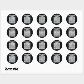 Schoolbuschauffeur Terug naar school Grappig Vervo Ronde Sticker (Vel)
