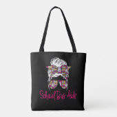 Schoolbuschauffeur Tote Bag (Achterkant)