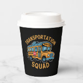 Schoolbuschauffeur Transportploeg Papieren Bekers (Voorkant)