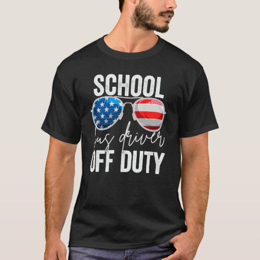 Schoolbuschauffeur uit dienst t-shirt (Voorkant)