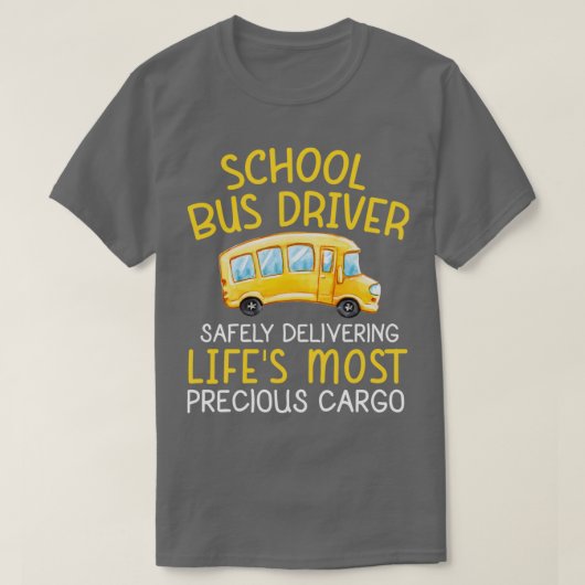 Schoolbuschauffeur veilig 5 t-shirt (Design voorkant)