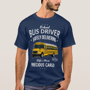 Schoolbuschauffeur veilig edele Kind leveren T-shirt