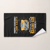 Schoolbuschauffeur veilig leveren handdoek (Handdoek)