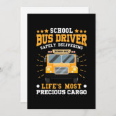 Schoolbuschauffeur veilig leveren kaart (Voorkant / Achterkant)