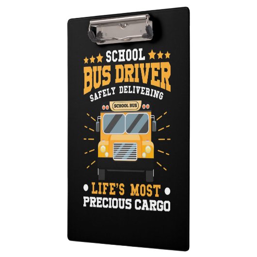 Schoolbuschauffeur veilig leveren klembord (Links)