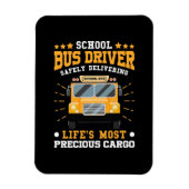 Schoolbuschauffeur veilig leveren magneet (Verticaal)