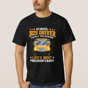 Schoolbuschauffeur veilig leveren t-shirt
