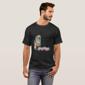 Schoolbuschauffeur vroeg opgestaan t-shirt (Voorkant volledig)
