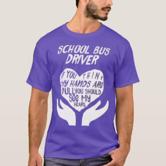 Schoolbuschauffeur zie Mijn hartenfieldtrappen Ki T-shirt