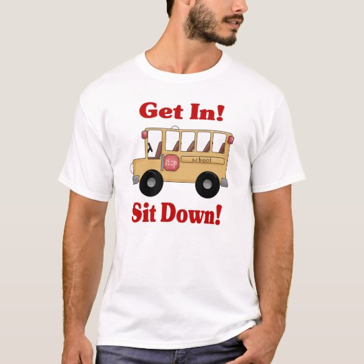 Schoolbuschauffeursshirt T-shirt (Voorkant)
