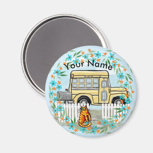 schoolbusdag magneet (Voorkant / Achterkant)