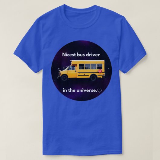Schoolbuskaartje voor buschauffeurs t-shirt (Design voorkant)