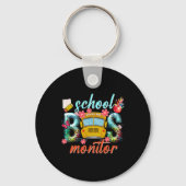 Schoolbusmonitor Schoolbuschauffeur Terug naar sch Sleutelhanger (Voorkant)