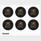 schoolbusregels voor studenten Funny School Bus Ronde Sticker (Vel)