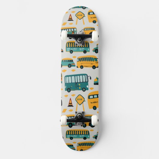 Schoolbussen Persoonlijk Skateboard (Voorkant)