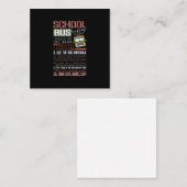 Schoolbusveiligheidregels T, schoolbuschauffeur Notitiekaartje (Voorkant / Achterkant)