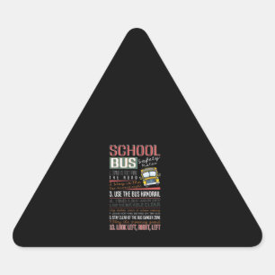 Schoolbusveiligheidregels T, schoolbuschauffeur Sticker
