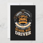 Schoolbusverlichting knippert save the date (Voorkant)