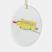 Schoolbusversiering Keramisch Ornament (Rechts)