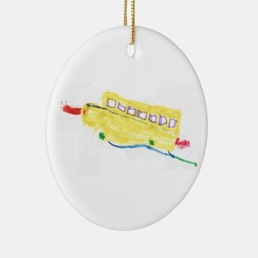 Schoolbusversiering Keramisch Ornament (Rechts)