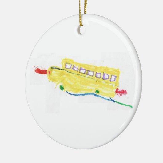 Schoolbusversiering Keramisch Ornament (Links)