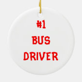 Schoolbusversiering Keramisch Ornament (Achterkant)