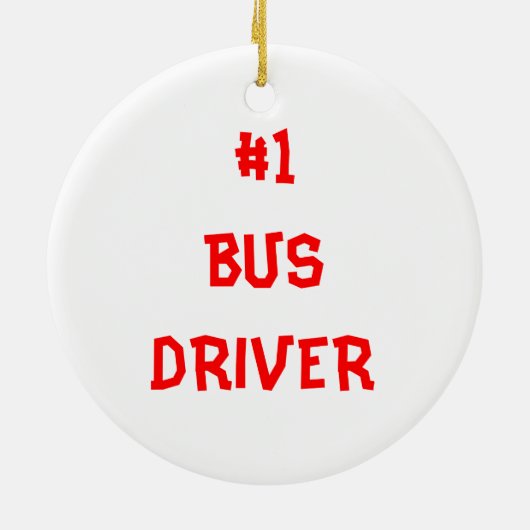 Schoolbusversiering Keramisch Ornament (Achterkant)